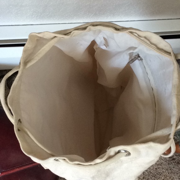 Beaded canvas bag - Picture 4 of 5